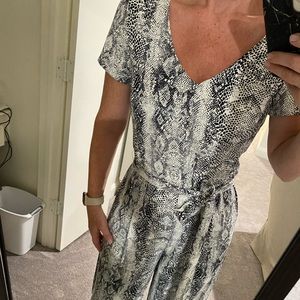 Rachael Zoe snakeskin jumpsuit NWT